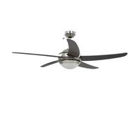 vidaXL Ventilador de techo Vega – lámpara, mando a distancia, 3 velocidades, ø128 cm, marrón