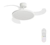 Ventilador de techo Vetra M (Blanco, 107 cm, 29,8 W, Blanco cálido)