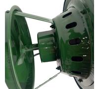 Ventilador de tiro inducido para el hogar, 22 x 22 x 22 cm, verde hierro, para extracción de humo de escape, funcionamiento silencioso hasta 302 °C, fácil de instalar para estufas de leña y chimeneas