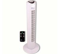Ventilador de torre Lifetime Air 45W 3 velocidades oscilante con temporizador blanco Ø26,5x81 cm White 81-00