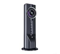 Ventilador de torre sin alas con lámpara LED, 6 niveles silenciosos, color | Diseño sin alas, luz LED suave, 6 niveles de viento, funcionamiento silencioso, ideal para leer