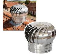Ventilador de turbina de 160 mm de acero inoxidable 304, ventilador de techo de turbina de viento sin potencia, resistente a la lluvia, bajo ruido, tapa de escape, ventilación de techo para tapas de