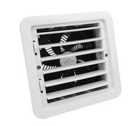 Ventilador de Ventilación Lateral para RV ABS, Ventilador de Escape de Ventilación de Aire para RV, 12 V, 5 W, Ajuste Manual del Flujo de Aire, 4500 RPM, Instalación Integrada para (WHITE)