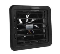 Ventilador de Ventilación Lateral para RV ABS, Ventilador de Escape de Ventilación de Aire para RV, 12 V, 5 W, Ajuste Manual del Flujo de Aire, 4500 RPM, Instalación Integrada para (BLACK)
