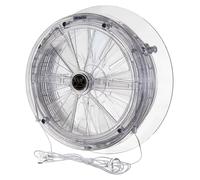Ventilador de ventilación para doble acristalamiento, modelo DGS 106, de 162 mm de diámetro, transparente