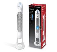 Ventilador doméstico Honeywell QuietSet con 5 velocidades, oscilación de 80°, función de temporizador, función de apagado automático de luz