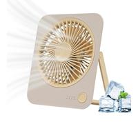 Ventilador eléctrico de escritorio recargable silencioso y plegable de 4 | Ventilador de escritorio circulador de aire para estudio, comedor, dormitorio, hogar, siesta, niños, niñas, estudiantes