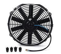 Ventilador Eléctrico del Radiador, Ventilador Delgado de Empuje Y Tracción de 10 Cuchillas 2100RPM para el Coche