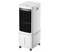 Ventilador enfriador de aire evaporativo doméstico de 12 litros, tanque de agua extraíble, control remoto y filtro de polvo, unidad de enfriamiento móvil liviana para uso en dormitorio, sala de estar,