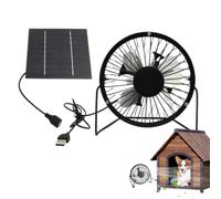 Ventilador Extracción Solar Refrigeración Portátil 5W Impermeable