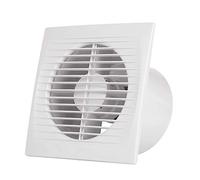Ventilador Extractor de baño 15W aire 152X152X105H mm Silencioso con válvula anti mosquitera integrada, 98 m3/h,Ideal para baño cocina inodoro oficina