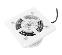 Ventilador Extractor de Pared 220v 25w 4 Pulgadas para Cocina y Baño | Caudal 140 M3/h, 7 Aspas y Metal Blanco, bajo Ruido, Rejilla Protectora, 2800 R/