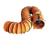 Ventilador extractor de polvo de 250 mm, portátil, 12 m, manguera de conducto de taller, soplador de aire, ventilador industrial de PVC
