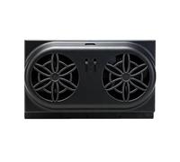 Ventilador extractor de ventana de coche 5000 rpm alimentado por USB | Ventilador de ventilación solar para ventana de camión, viajes de verano, viajes por carretera y estacionamiento