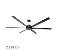 ventilador extragrande dc sanson s negro sin luz con temporizador