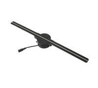 Ventilador holográfico 3D Naked Eye, Pantalla estereoscópica, lámpara de proyección suspendida 42 cm, máquina publicitaria imágenes suspendidas para Halloween, Navidad