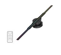 Ventilador holográfico 3D, Ventilador de proyección holográfica 3D, 2 uds., 42CM, Espacio publicitario Adecuado for Tiendas, Bares, Fiestas, Navidad para Tiendas/Bares