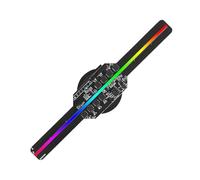 Ventilador holográfico Desktop Mini 14cm 128LED 3D Olografico Macchina Pubblicitaria Ventola 10W 14cm Proiettore Olografico con Copertura Protettiva para Tiendas, Bares y exposiciones