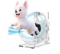 Ventilador holograma 3D, pantalla holográfica 3D de 4.7 pulgadas con cubierta transparente giratoria, perfecto para fiestas de cumpleaños, Halloween, Navidad, Acción de Gracias, Pascua