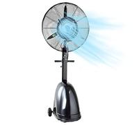 Ventilador Industrial Con Nebulizador, 3 Modos De Viento, Oscilación De 90°, Ventilador De Pedestal Para Exteriores Con Nebulizador, Ventilador Eléctrico Para Patio, Jardín, Patio Trasero, Con Depósi
