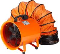 Ventilador industrial VEVOR, modelo 255-W-AC. Ventilador de construcción con motor de corriente alterna, 2830 U/min. Ventilador de construcción, caudal de 1720 CFM (2922 m3/h). Ventilador axial con ma
