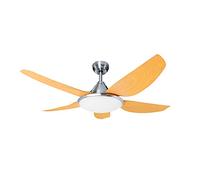 Ventilador kuken de techo con luz Led cromado 5 aspas Ecoiluminaled