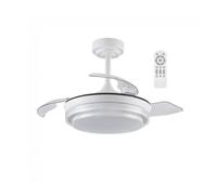Ventilador led aspas plegables mesina mini blanco cct dim 46w marca wonderlamp