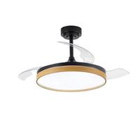 Ventilador LED Aspas Plegables Panam Negro: Estilo Nórdico y Funcionalidad en tu Hogar