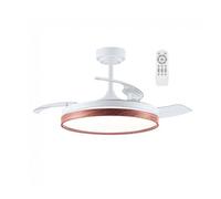 Ventilador led aspas plegables tamero cerezo cct dim 72w marca wonderlamp