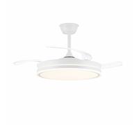 Ventilador led aspas retráctiles evo blanco 72w 7920lm cct dim smart