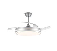 Ventilador LED aspas retráctiles Evo Plata 72W 7920Lm CCT Dim Smart