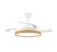 Ventilador LED aspas retráctiles Paneco 45W 4400Lm CCT Dim