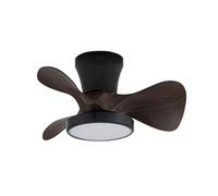 Ventilador LED Moll Negro Madera 20W 1900Lm CCT Dim