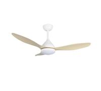 Ventilador LED Stel Blanco Madera: Silencio y Estilo Nórdico en Tu Hogar