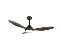 Ventilador LED Stel Negro Madera 20w: Sofisticación y Funcionalidad para tu Espacio