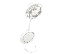 Ventilador magnético portátil refrigerador de mano ajustable con soporte | Ventilador portátil magnético recargable para crucero picnic playa al aire libre verano