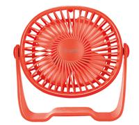 Ventilador Mini de Sobremesa USB Alua Gsc Evolution 3w Ø15cm - Colores Blanco / Aguamarina / Negro / Coral - Base Estable Coral