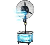 Ventilador Nebulizador for exteriores for patios industriales, ahorro de energía, tanque de agua de 42 L, valor de niebla ajustable, 3 velocidades for garaje, almacén, comercial