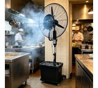 Ventilador Nebulizador industrial for patios, tanque de agua de 42 l