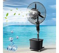 Ventilador Nebulizador Oscilante Para Uso Industrial, Ventilador Nebulizador Para Exteriores Con Depósito De Agua, Altura Ajustable, 3 Velocidades/Depósito De Agua De 45 L, Para Obras, Restaurantes Y