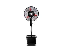 Ventilador nebulizador, Ventilador Exterior oscilante de 120° con Motor de Cobre para Uso Industrial, 650 RPM, diseño portátil, Patios y Espacios de Trabajo.