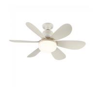 wonderlamp - Bombilla con ventilador de techo LED Altari E27 Blanco 18W con Mando a Distancia y CCT 3000-4000-6000K, Bombilla con aspas