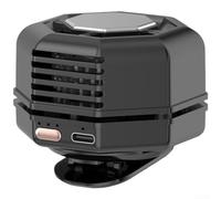 Ventilador para Camping con para batería 1000mAh Ventilador para(Black) | Rotación 360°, flujo de aire , para carga USB, para batería integrada, uso portátil en cualquier lugar