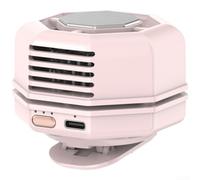 Ventilador para Camping con para batería 1000mAh Ventilador para(Pink) | Rotación 360°, flujo de aire , para carga USB, para batería integrada, uso portátil en cualquier lugar