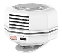 Ventilador para Camping con para batería 1000mAh Ventilador para(White) | Rotación 360°, flujo de aire , para carga USB, para batería integrada, uso portátil en cualquier lugar