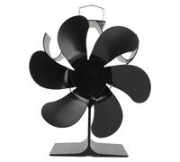 Ventilador para chimenea, con 6 aspas, funciona con el calor, proporciona una rápida circulación del aire, es silencioso, duradero y utiliza tecnología termoeléctrica. Ideal para estufas de leña en ho