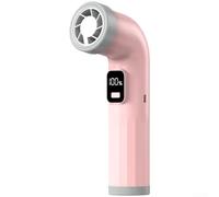 Ventilador para portátil Plegable 3000mAh Recargable Ventilador | plegable 90°, peso ultra ligero 169g, para fácil de llevar en para bolso o mochila, ahorra espacio(Pink-D16)