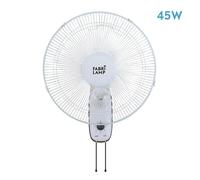Ventilador Pared Cudo Blanco 3 Vel. 45w Oscilante 5 Aspas Transp. 53x43x30 Cm Fabrilamp