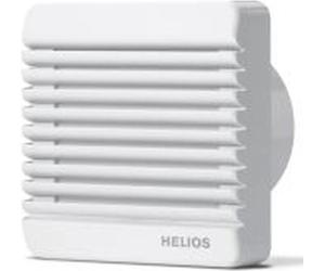 Ventilador pequeño Helios modelo HR90KEZ con válvula eléctrica y función de autoapagado, 1 unidad.