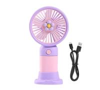 Ventilador personal silencioso USB recargable herramienta de verano con | Pequeño ventilador de mano para oficina, cocina, hogar, viajes, interiores y exteriores para mujeres